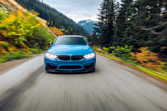 Blue BMW M3